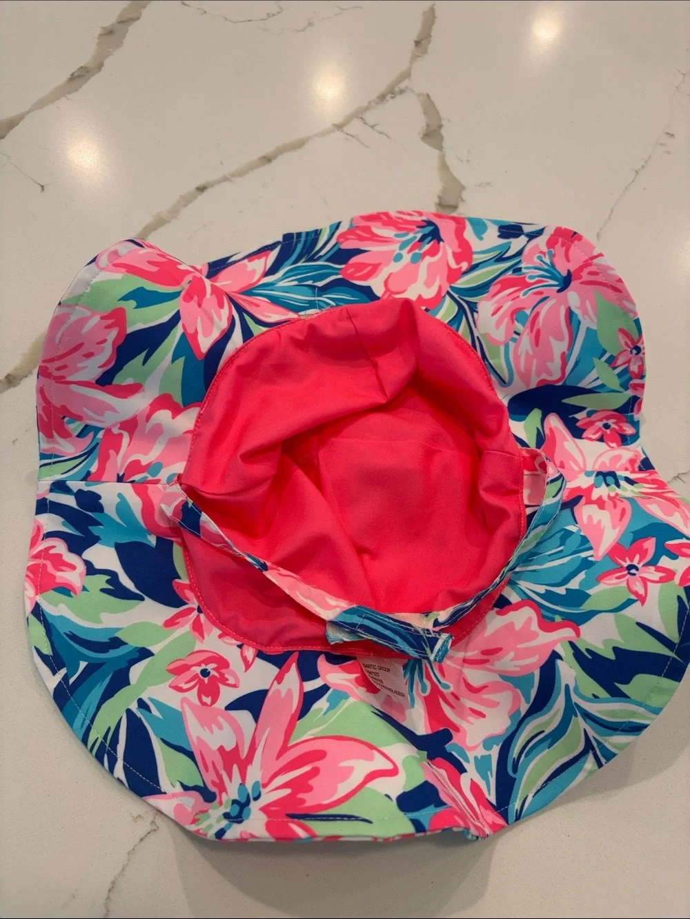 Lilly Pulitzer Baby Floral Sun Hat in Pink, Blue & Green